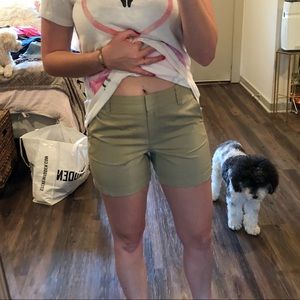 J Crew khaki chino shorts